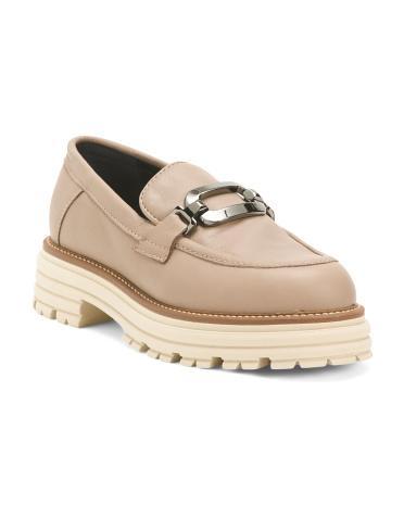 Leather Loafers for Women Product Image