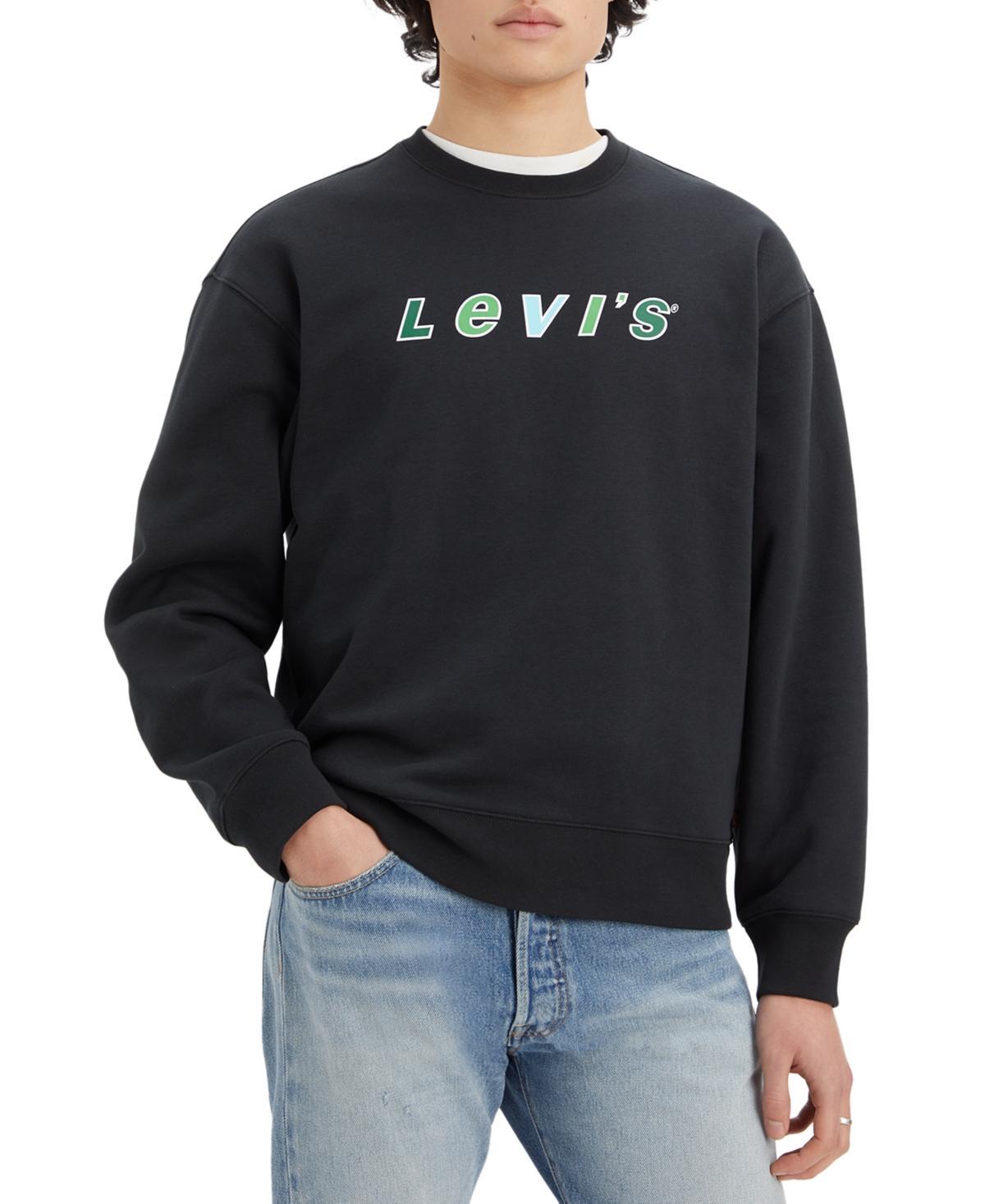 Levis Mens Relaxed-Fit Fleece Logo Sweatshirt, Created for Macys Product Image