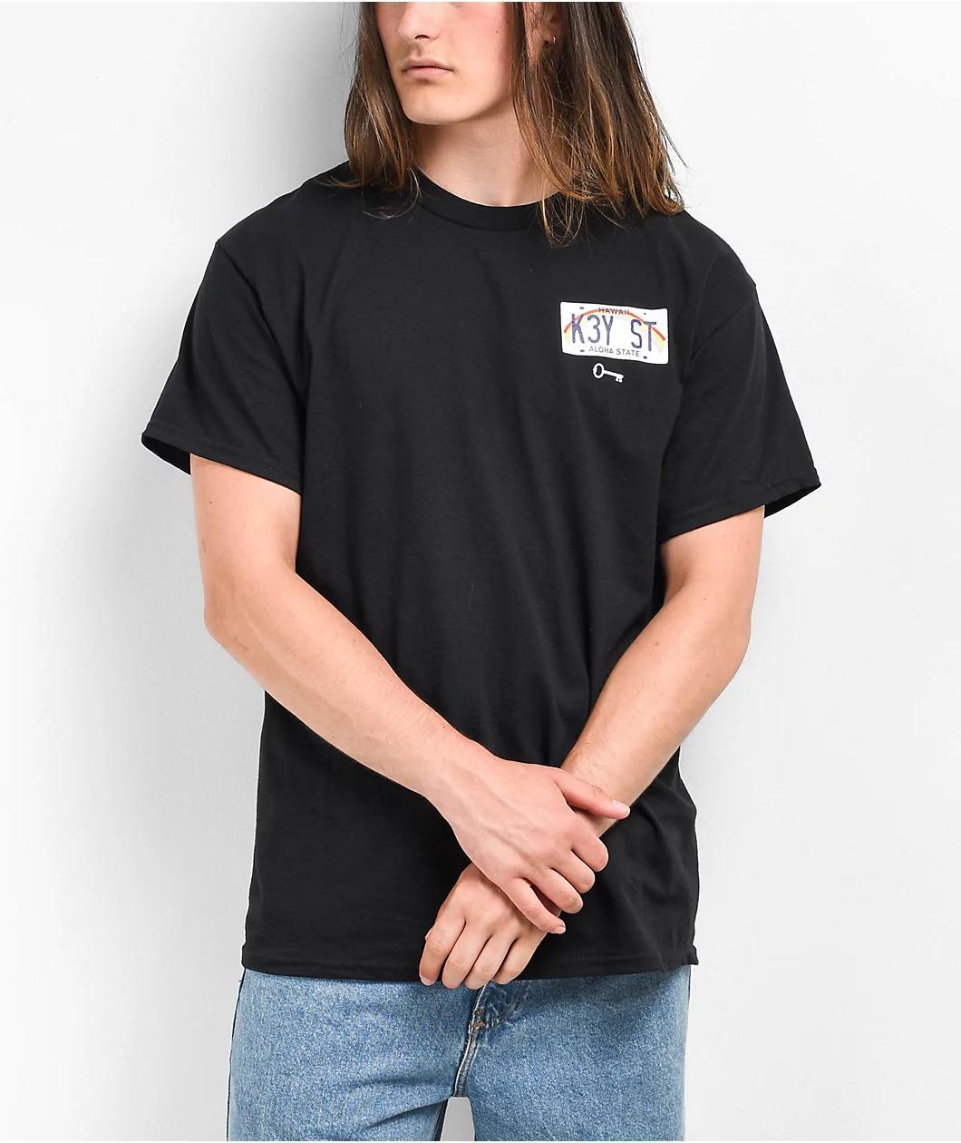 Key Street Lifted Hawaii Black T-Shirt Product Image