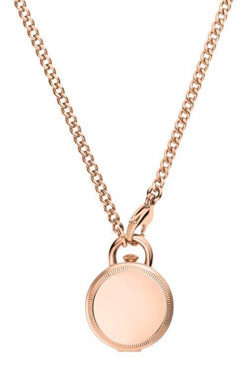 Fossil Womens Jacqueline Three-Hand Gold Stainless Steel Watch Locket Product Image