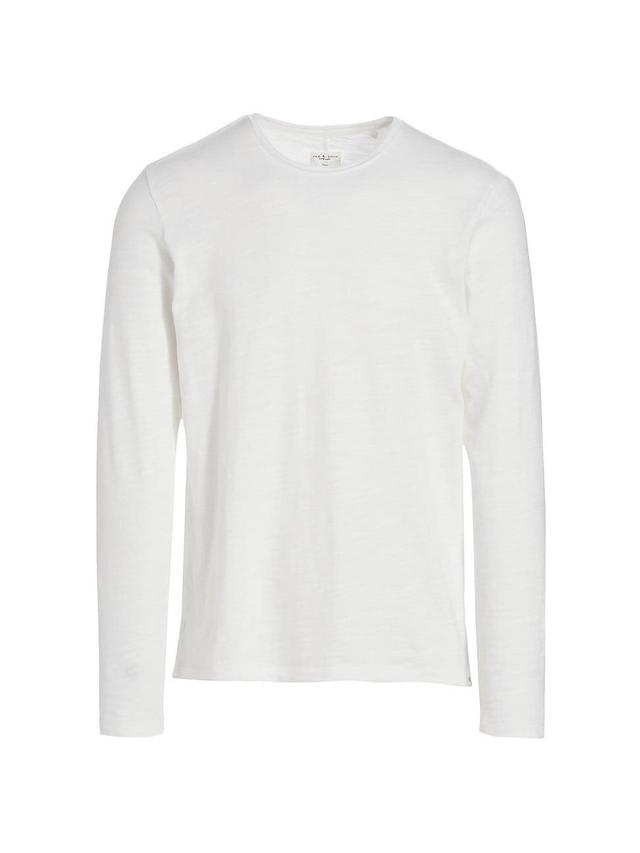 rag & bone Classic Mens Long Sleeve Cotton T-Shirt Product Image