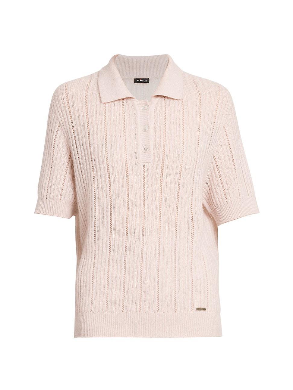 Womens Cashmere-Silk Polo Shirt Product Image