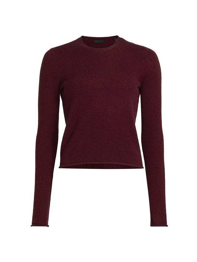 Womens Cropped Cashmere Sweatshirt Product Image