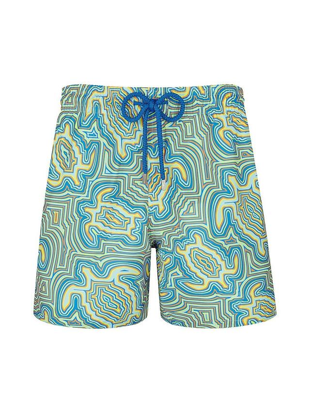 Mens Mahina Abstract Swim Trunks Product Image