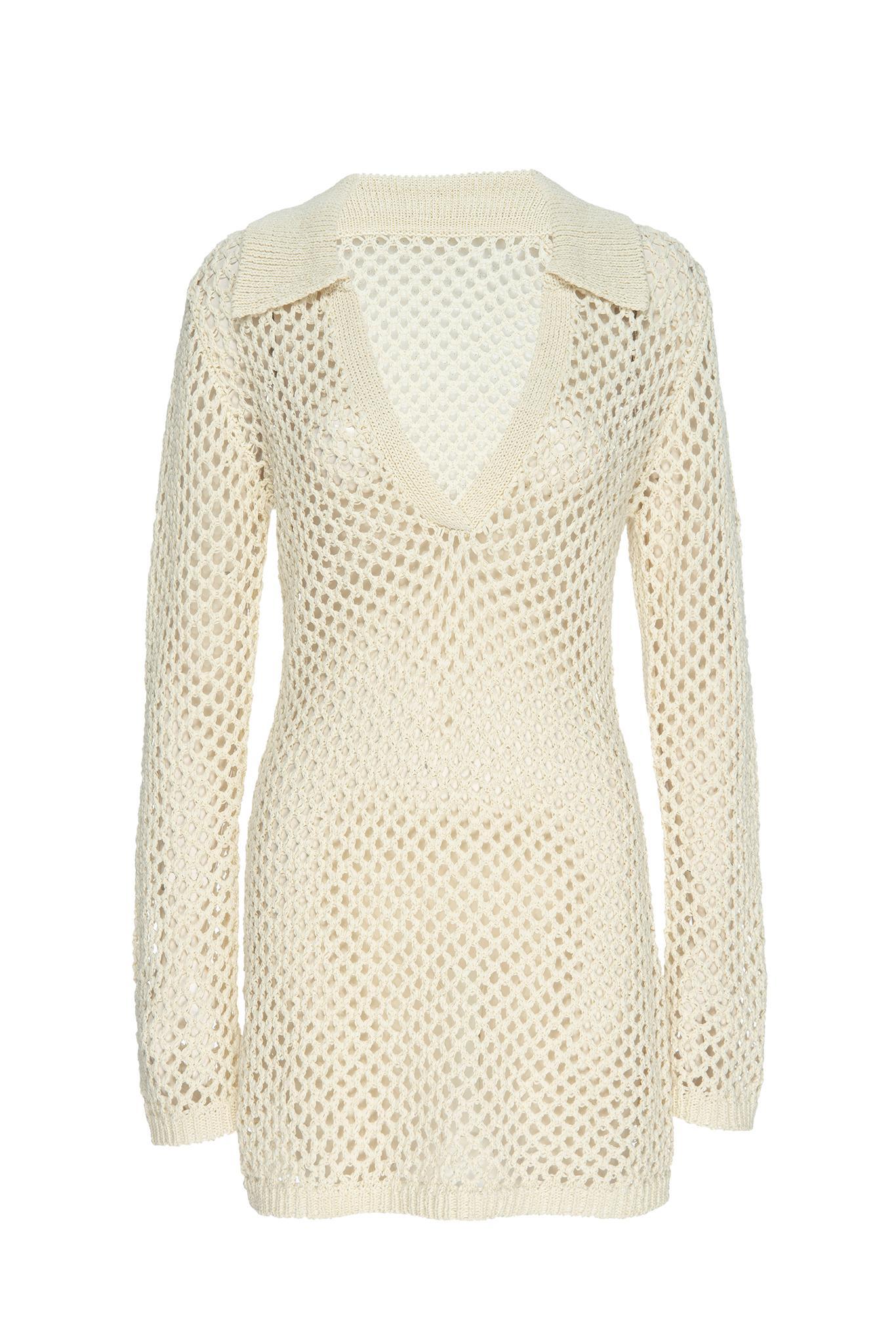 Newport Dress - Ivory Crochet Product Image