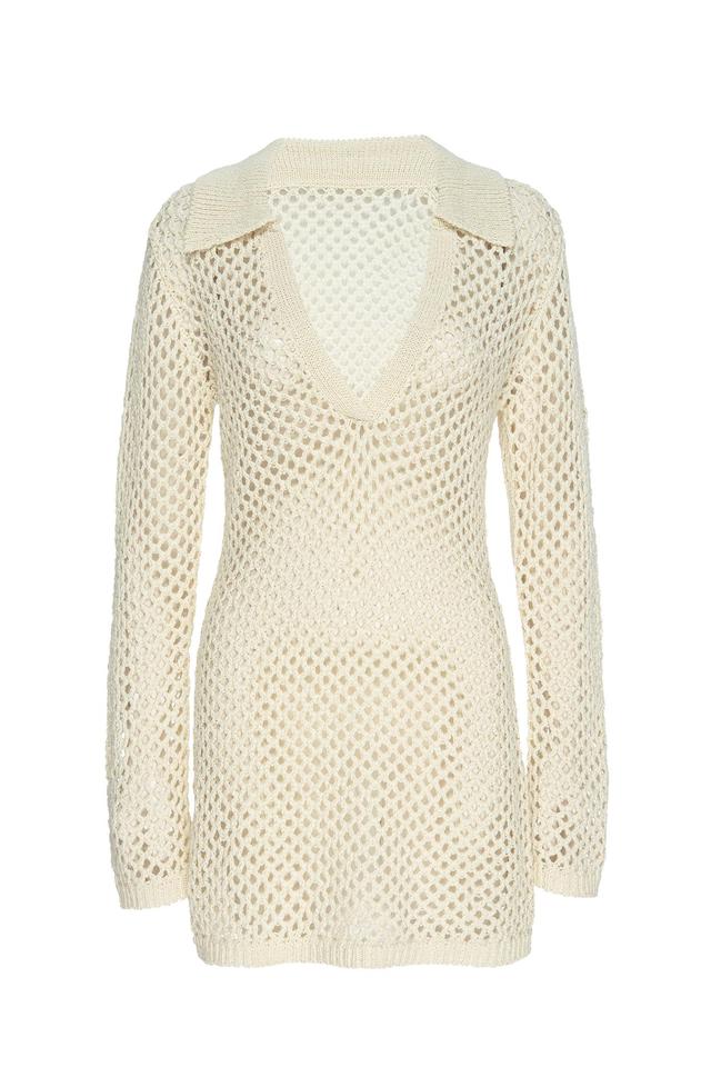 Newport Dress - Ivory Crochet Product Image