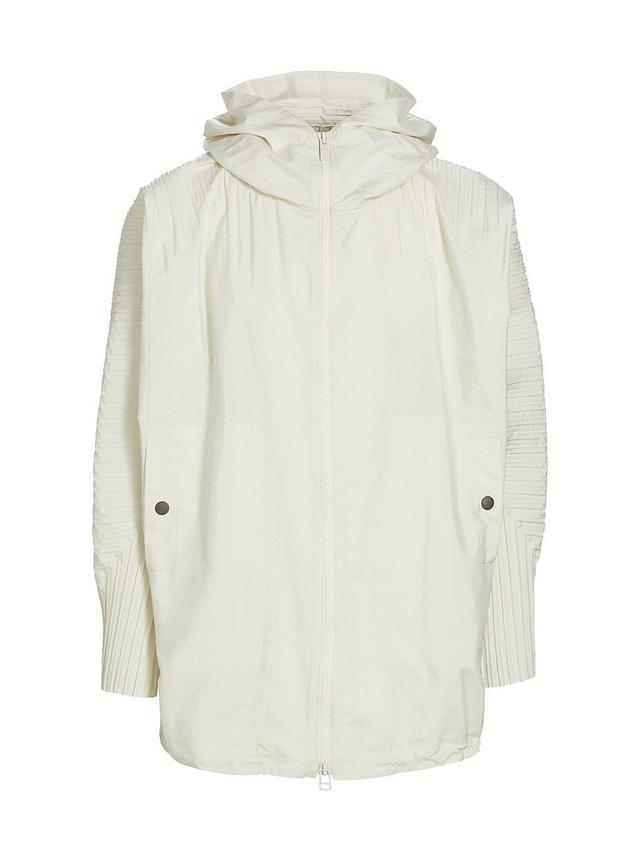 Mens Cascade Pleated Hooded Jacket Product Image