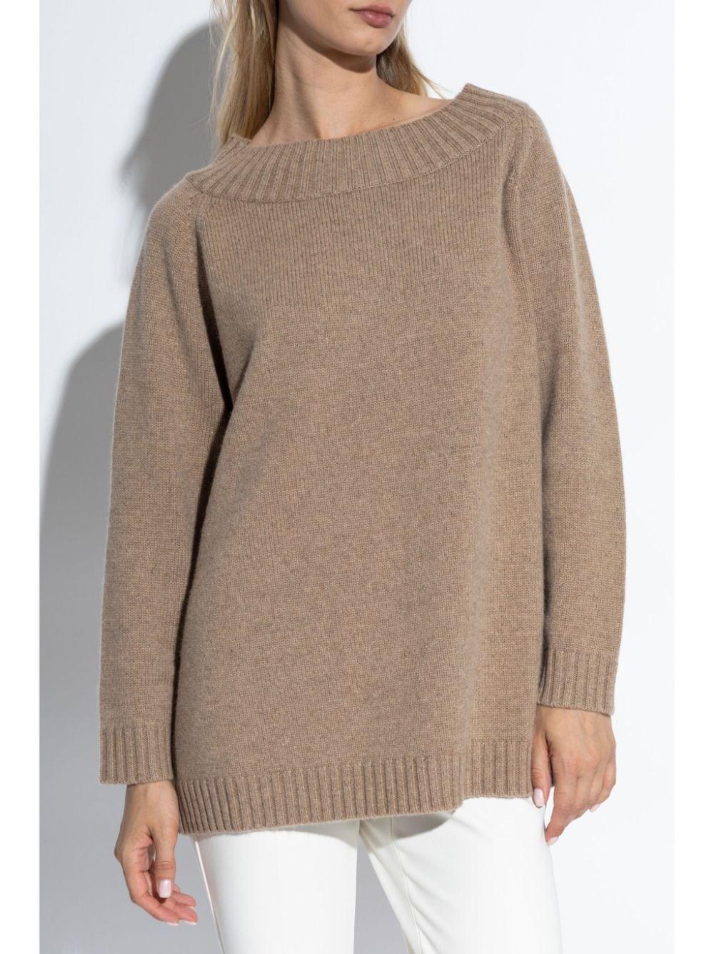 Radames Knitted Jumper In Brown Product Image