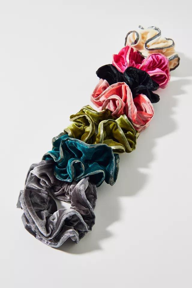 Ruffle Velvet Scrunchie Product Image