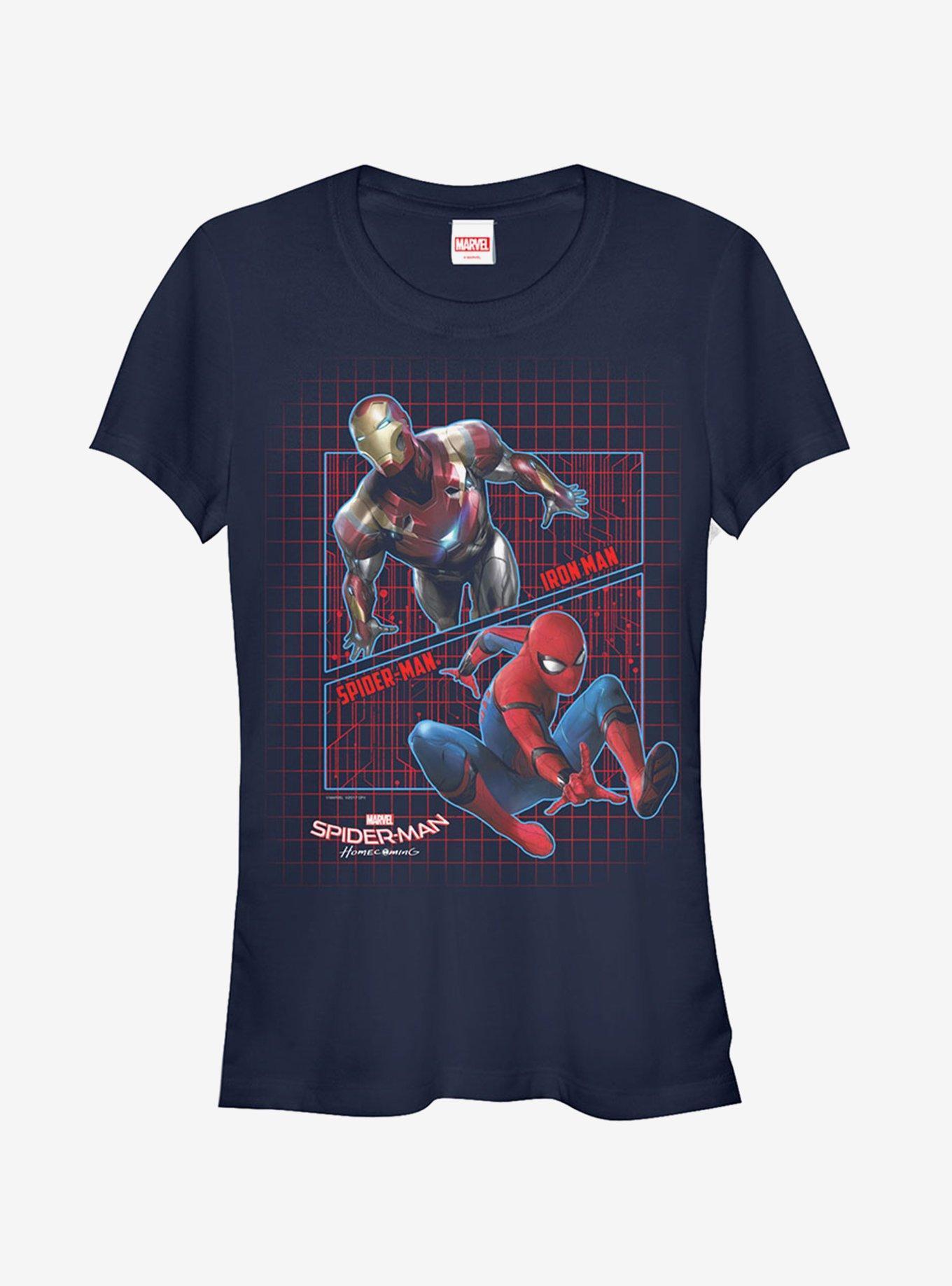 Marvel Spider-Man Homecoming Partner Grid Girls T-Shirt Product Image