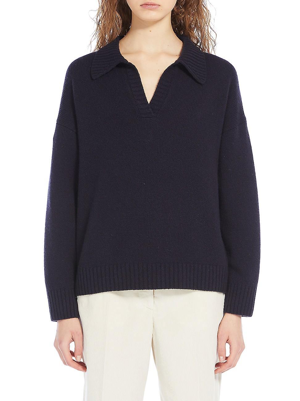 Womens Agre Wool Collared Sweater Product Image