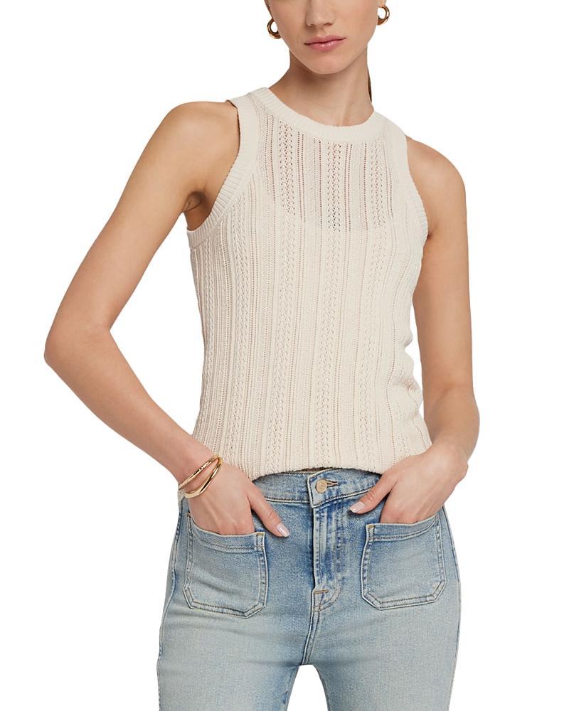 Womens Mixed Stitch Cotton Tank Product Image