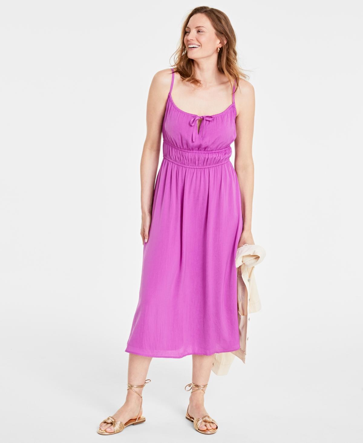 On 34th Womens Tie-Front Midi Dress, Created for Macys Product Image