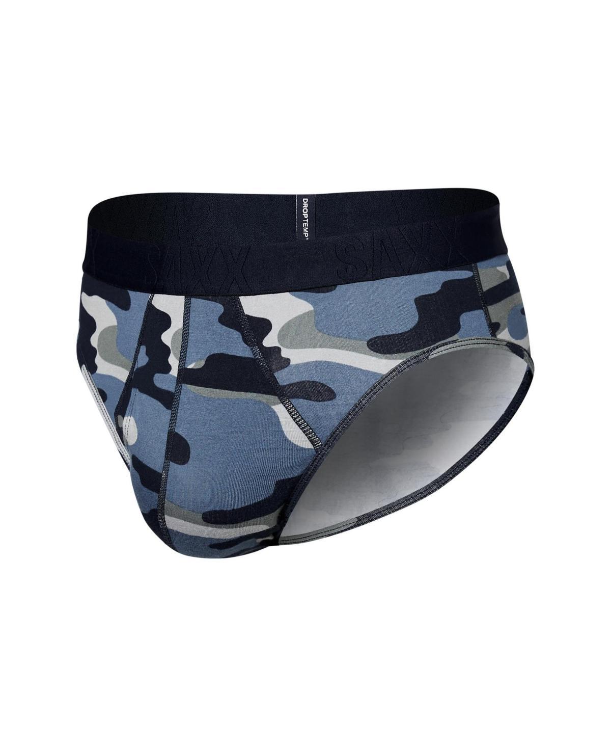 SAXX UNDERWEAR Droptemp Cooling Cotton Brief Fly (India Ink) Men's Underwear Product Image