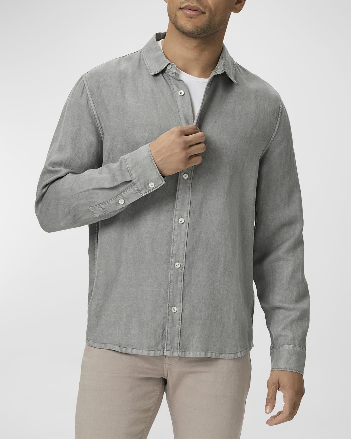 Mens Peters Linen-Lyocell Sport Shirt Product Image