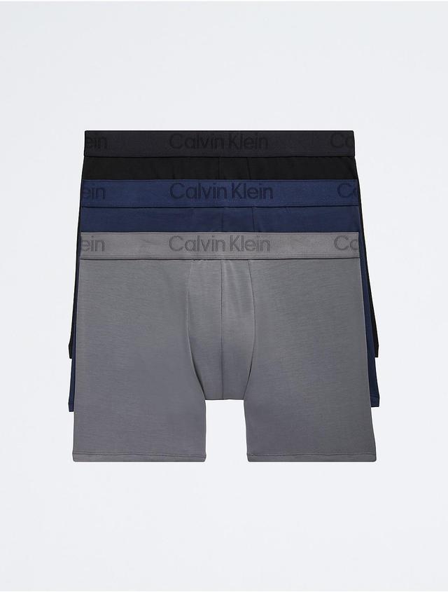 Calvin Klein Mens CK Black 3-Pack Boxer Brief - Multi - S Product Image