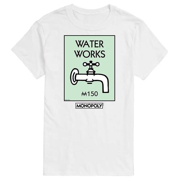 Big & Tall Monopoly Waterworks Graphic Tee, Mens Product Image