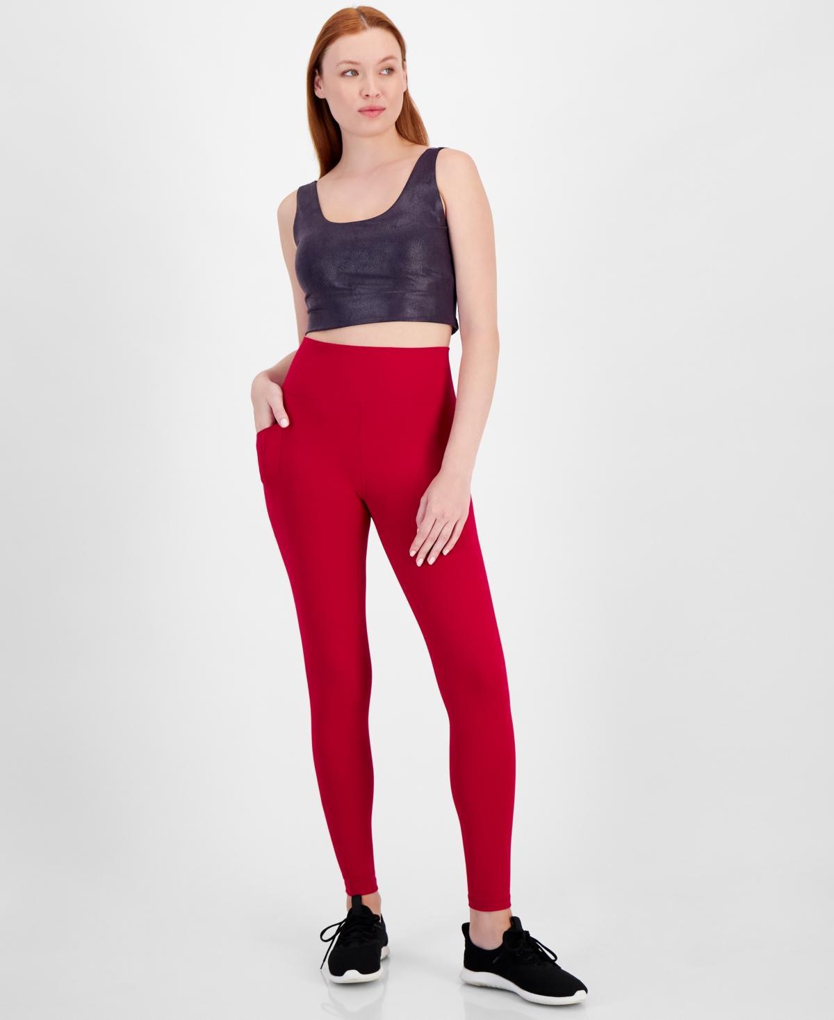 Women's Soft Side-Pocket Full-Length Leggings, Created for Macy's  Product Image