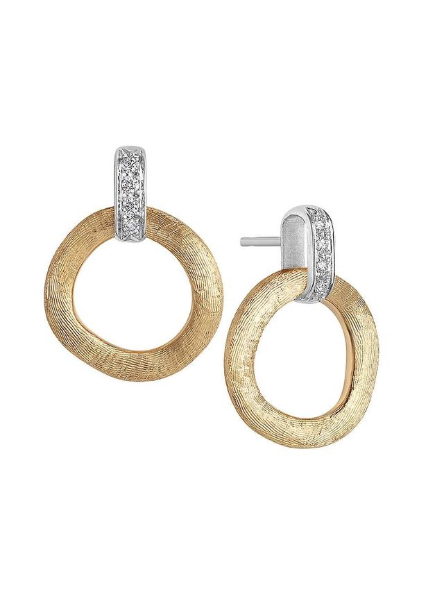 Marco Bicego Diamond Frontal Hoop Earrings Product Image