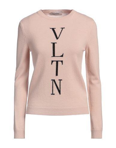 VALENTINO Garavani Woman Sweater Blush Size 8 Virgin Wool In Pink Product Image