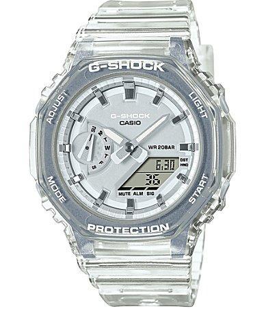 G-Shock Womens AnaDigi Metallic Skeleton Translucent White Resin Watch Product Image