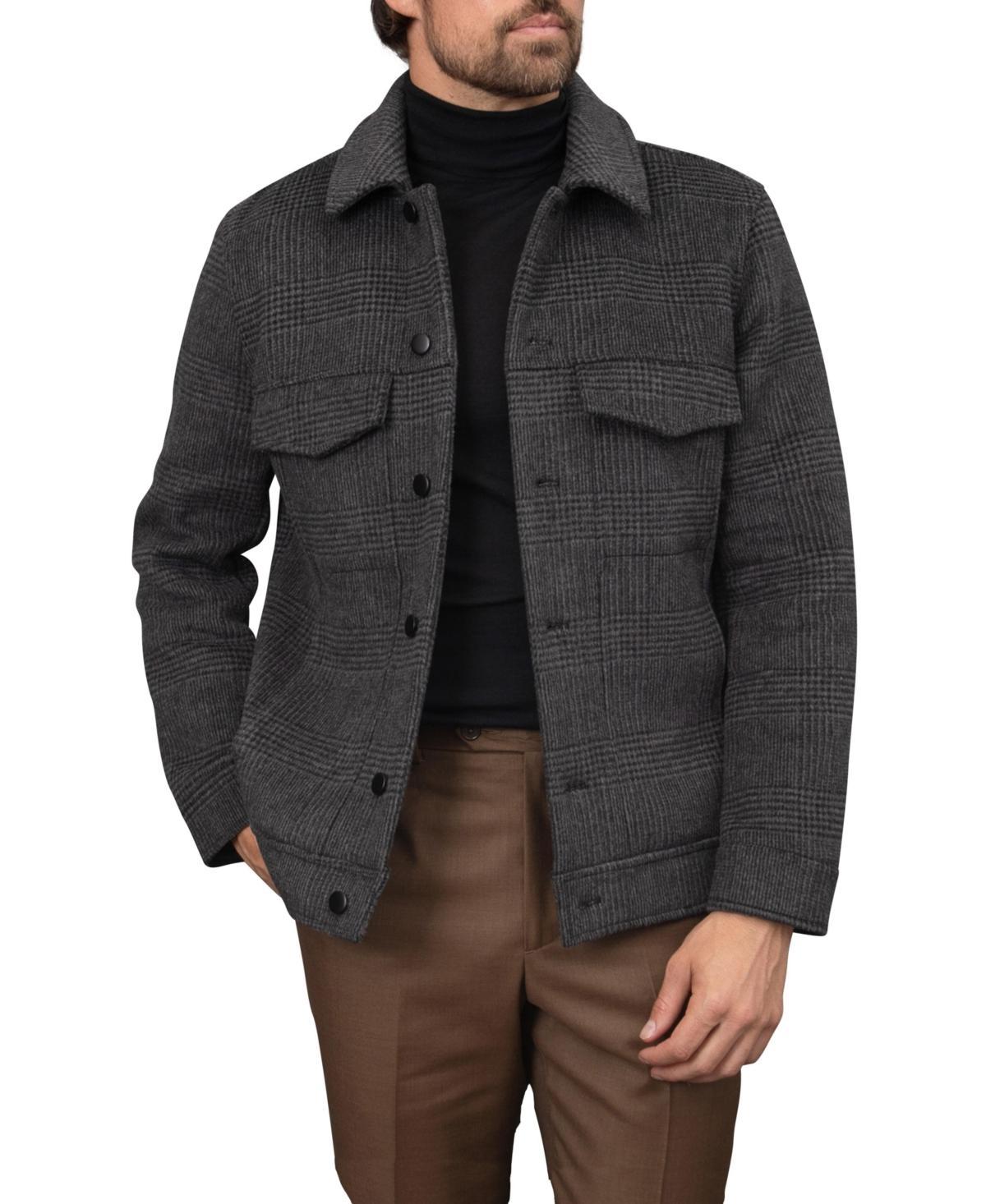 Bagatelle Homme Mens Wool Blend Double Face Trucker Jacket Product Image