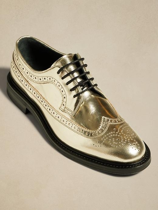 Luisa Metallic Leather Oxford Product Image