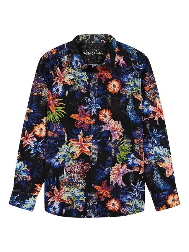 Mens Katazome Printed Button-Front Shirt Product Image