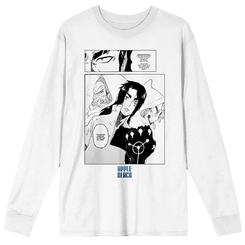 Mens Apple Black Manga Page Sano Long Sleeve Graphic Tee Product Image