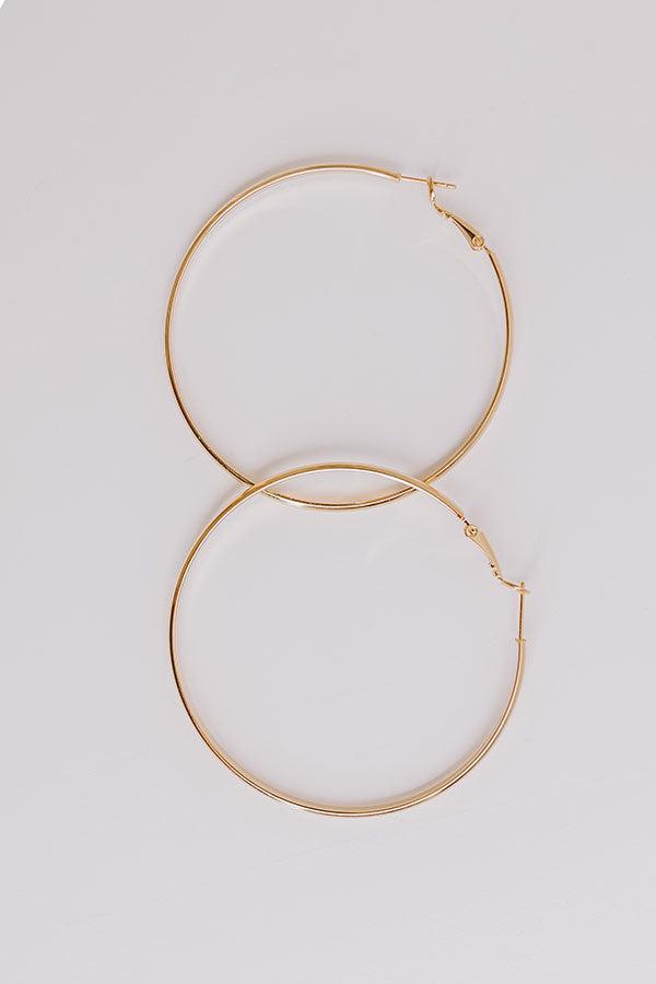 Cue The Chic Hoop Earrings Product Image