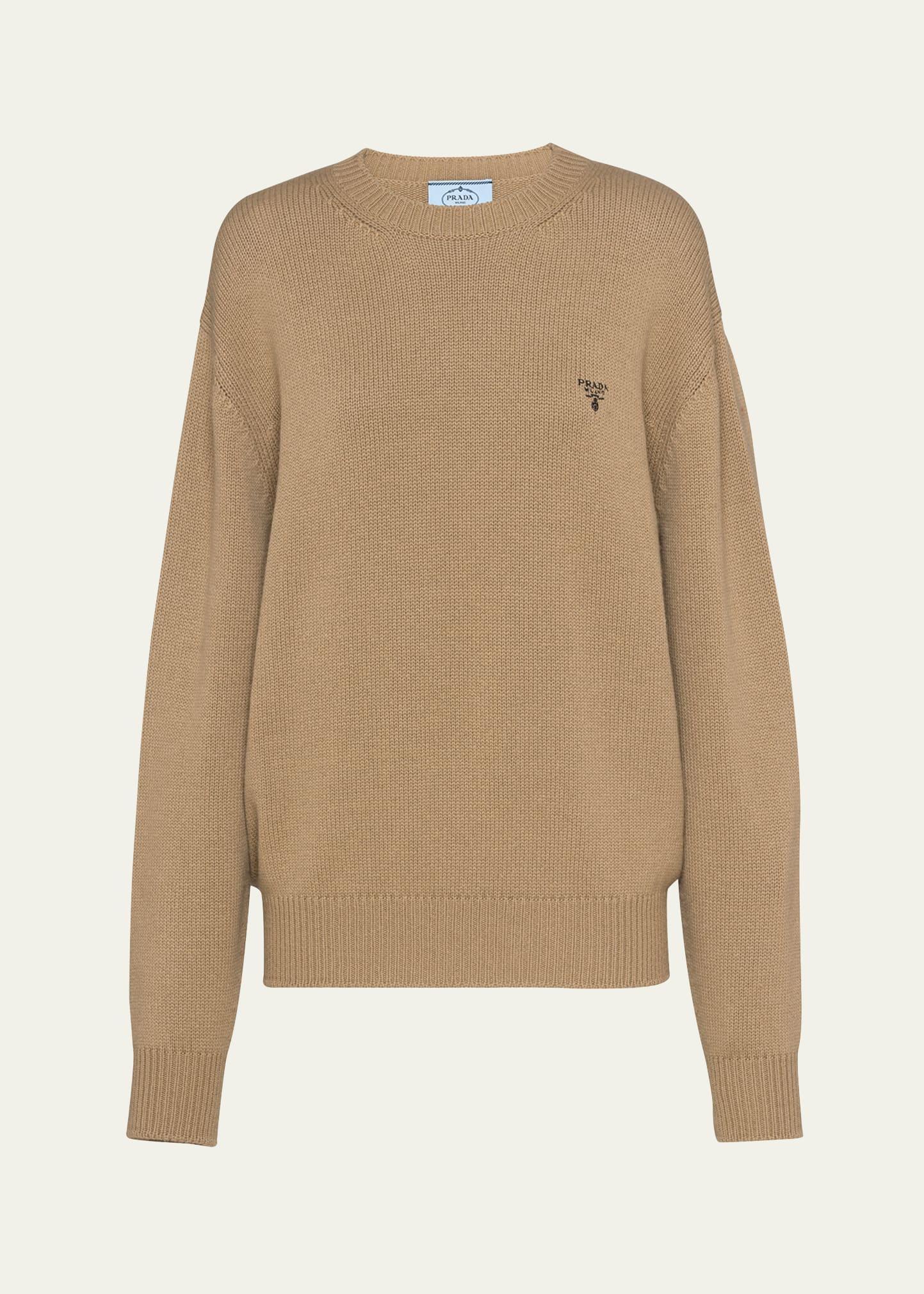 Womens Cashmere Crewneck Sweater Product Image