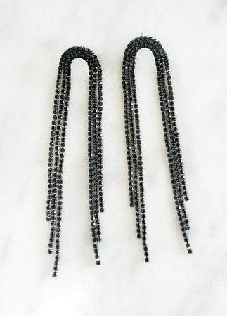 Calliope Earrings in Black Product Image