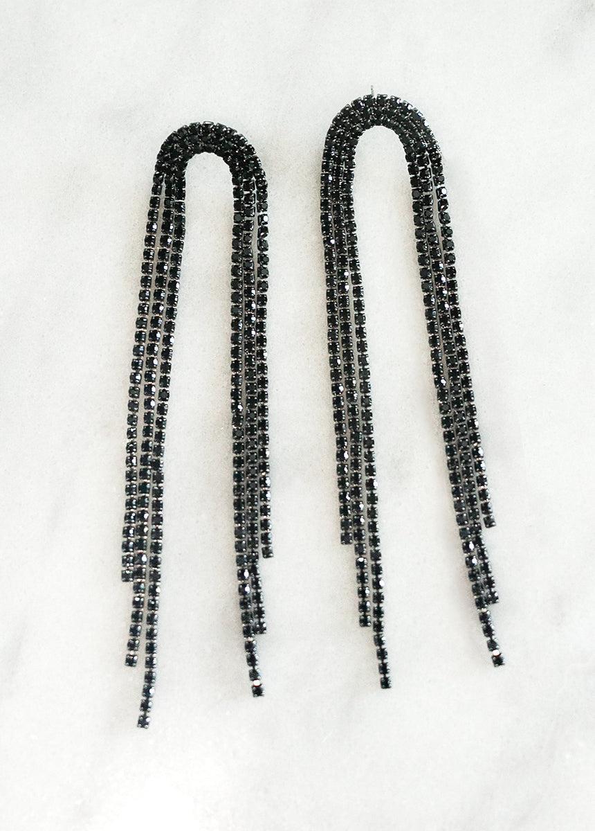 Calliope Earrings in Black Female Product Image