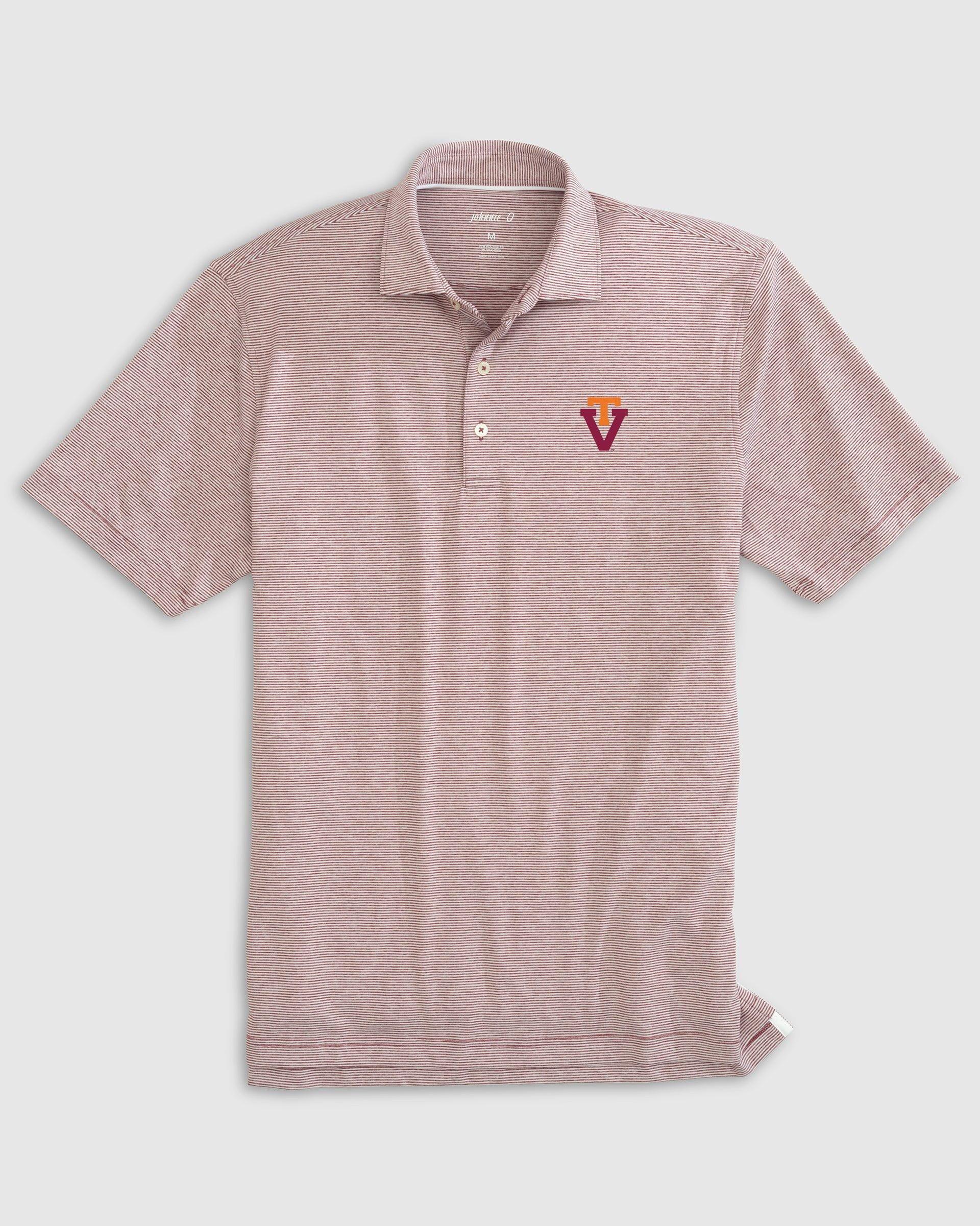 Vanderbilt Lyndonn Striped Jersey Performance Polo Product Image