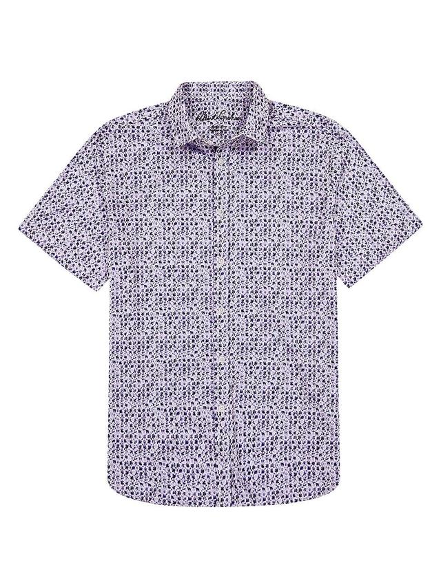 Mens Zambia Printed Button-Front Shirt Product Image