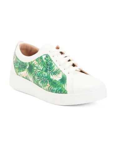 Rally Jungle Print Leather Sneakers for Women Product Image