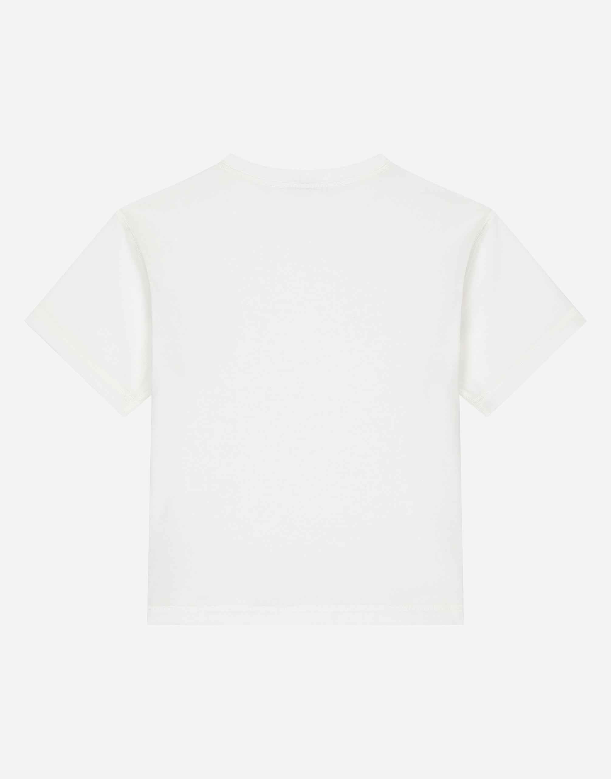 Jersey T-shirt With Dg Logo In White Product Image