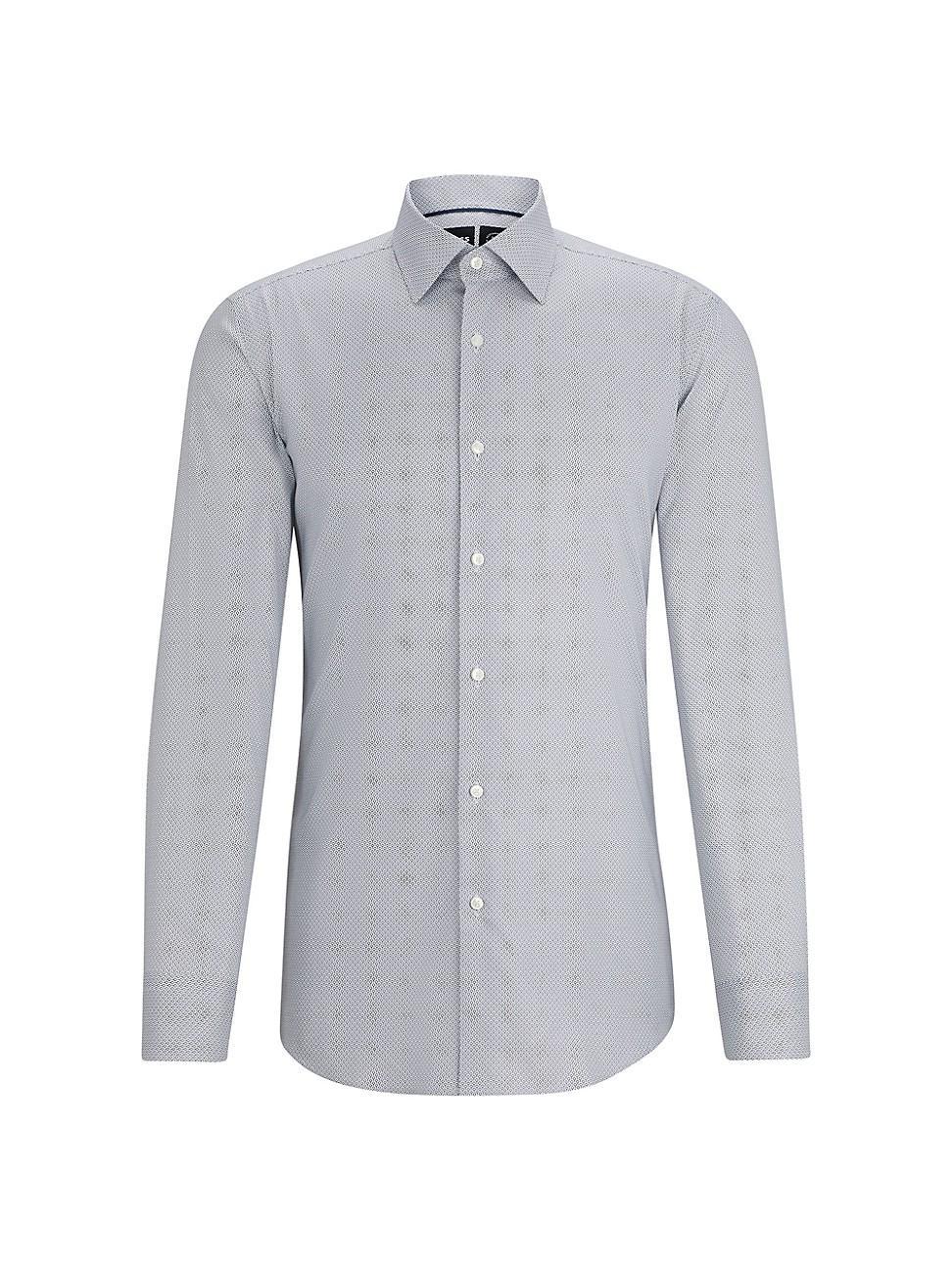 Mens Slim-Fit Shirt in Printed Performance Product Image