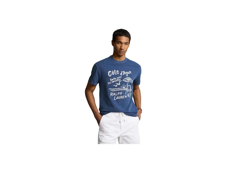 Polo Ralph Lauren Classic Fit Embroidered Jersey T-Shirt (Annapolis ) Men's T Shirt Product Image