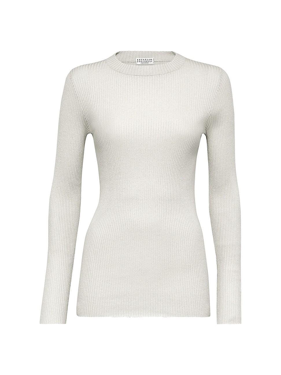 Womens Cashmere and Silk Lightweight Sweater product image