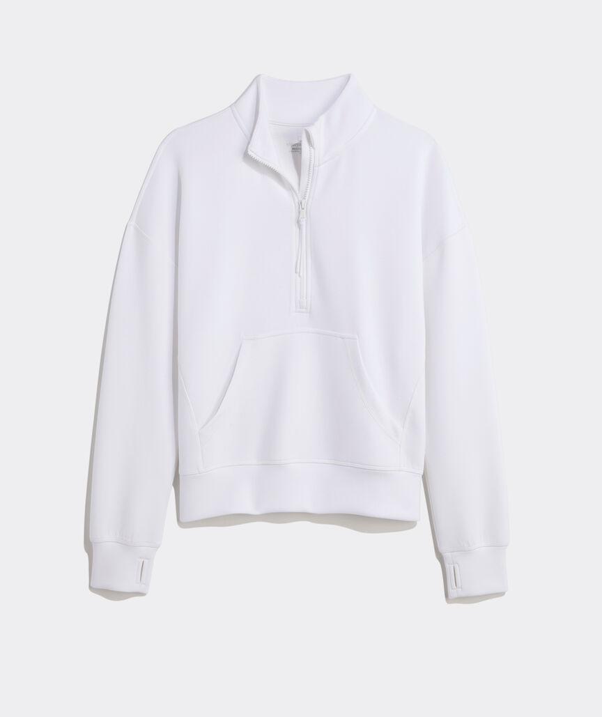 Silky Scuba Oversized Quarter-Zip Product Image