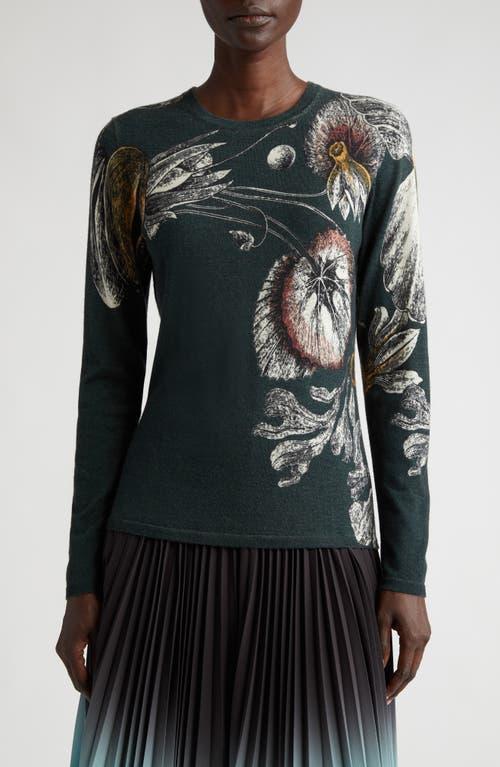 Jason Wu Collection Merino Wool Floral Sweater Product Image