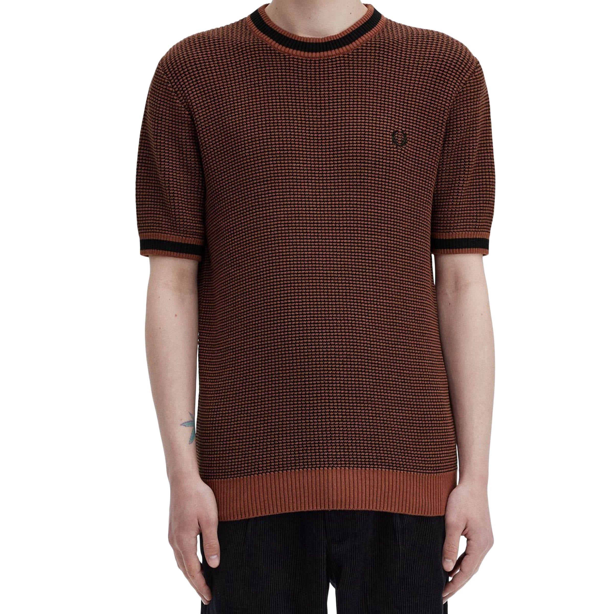 TEXTURED KNITTED T-SHIRT Product Image