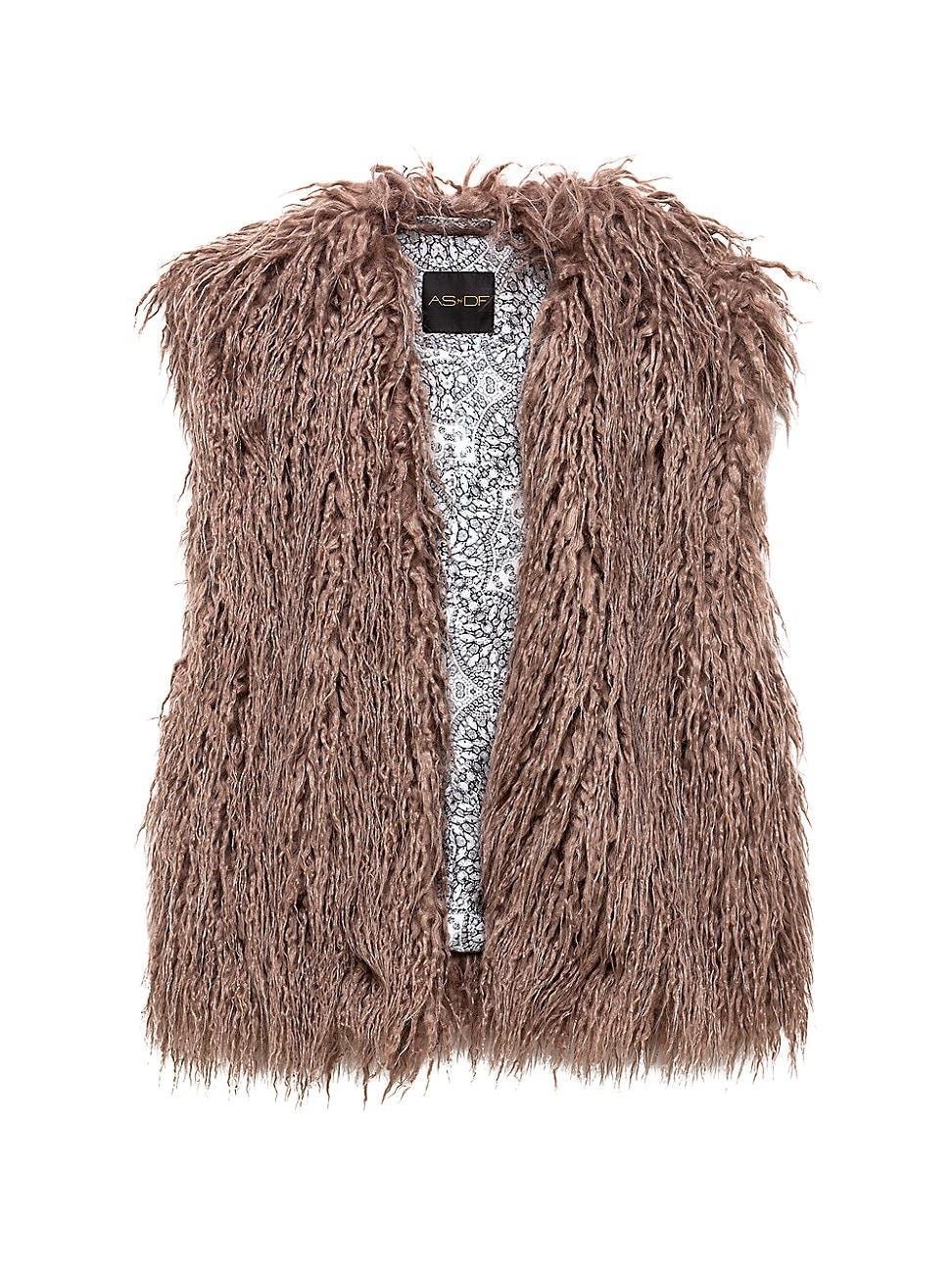 Womens Revolution Shag Faux Fur Vest product image