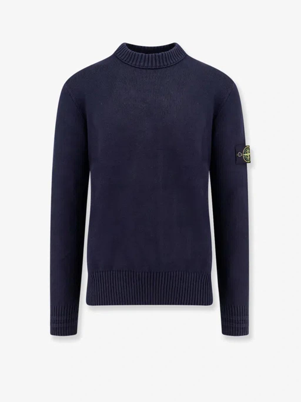 STONE ISLAND Sweater In Blue Product Image