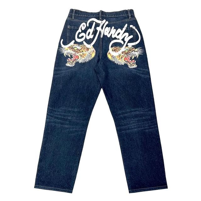 Tiger Heads Loose Fit Jean Product Image