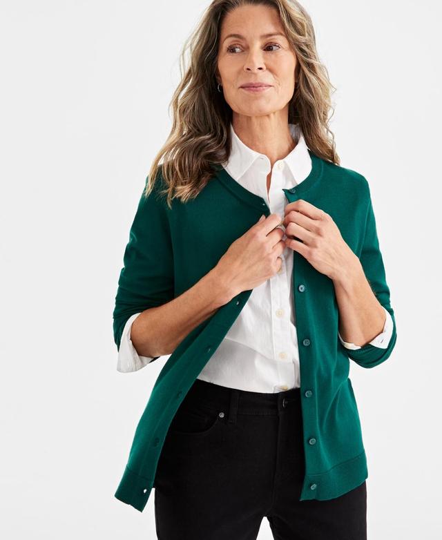 Style & Co Womens Button-Up Cardigan, Pp-4X, Created for Macys Product Image