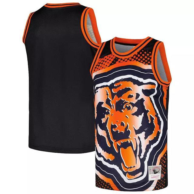 Mens Mitchell & Ness Black Chicago Bears Big Face 7.0 Fashion Tank Top Blue Product Image