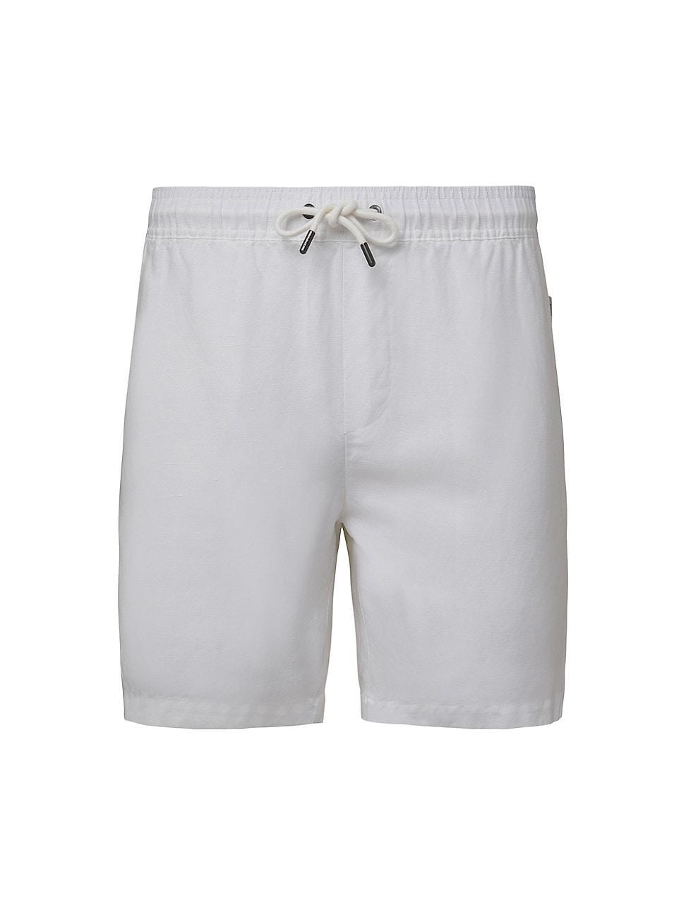 Mens Linen-Blend Drawstring Shorts Product Image