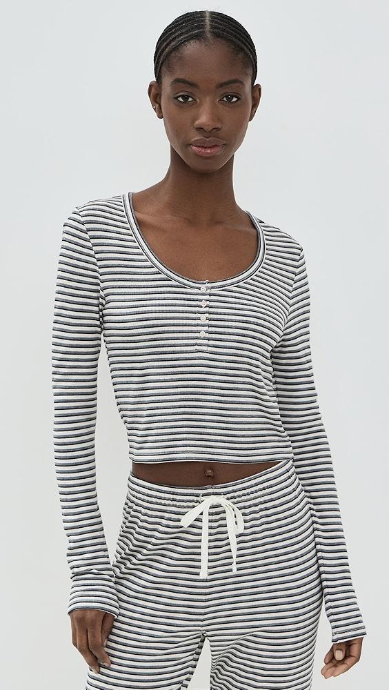 Z Supply Constance Stripe Long Sleeve Top | Shopbop Product Image